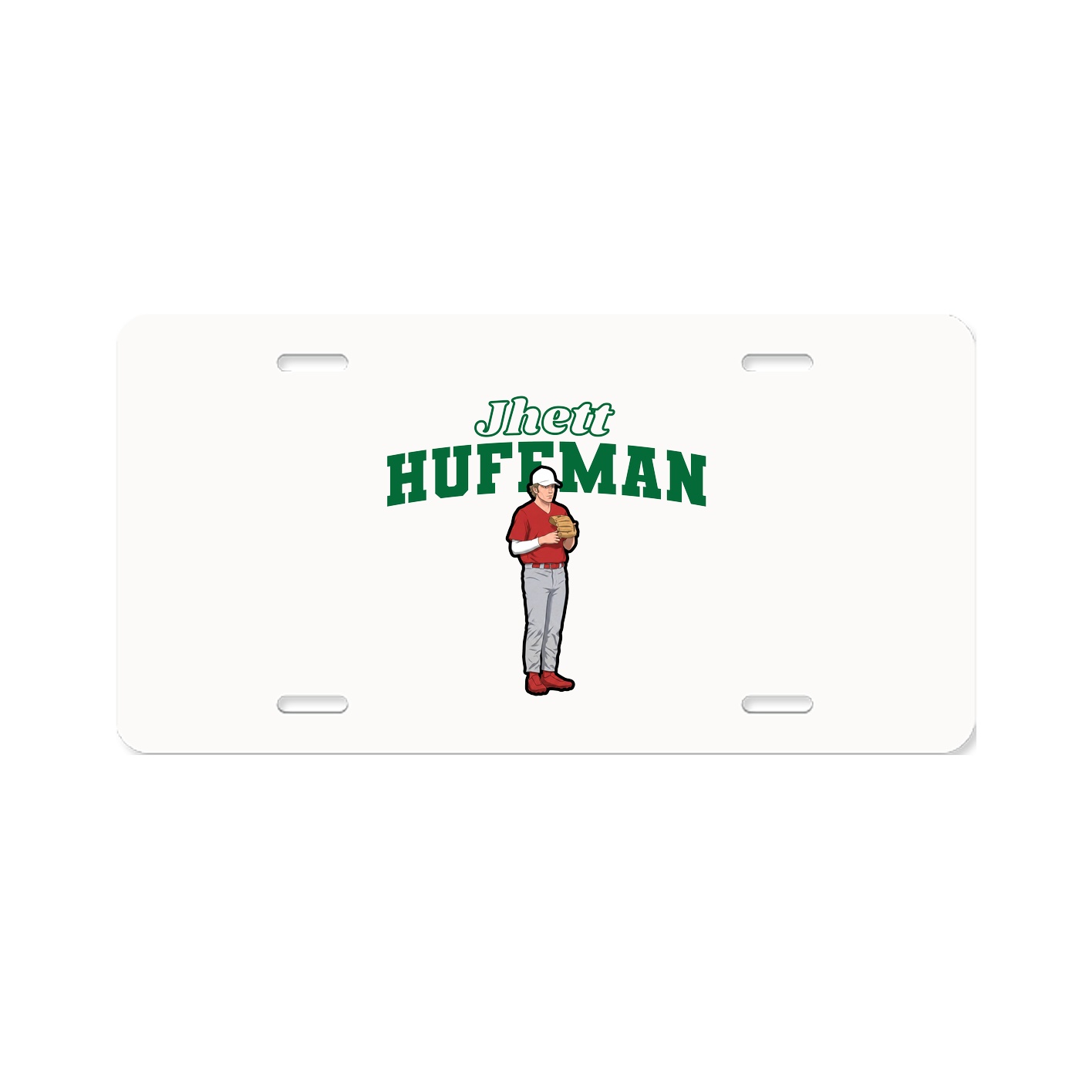 License Plate — Name Arch in Classic