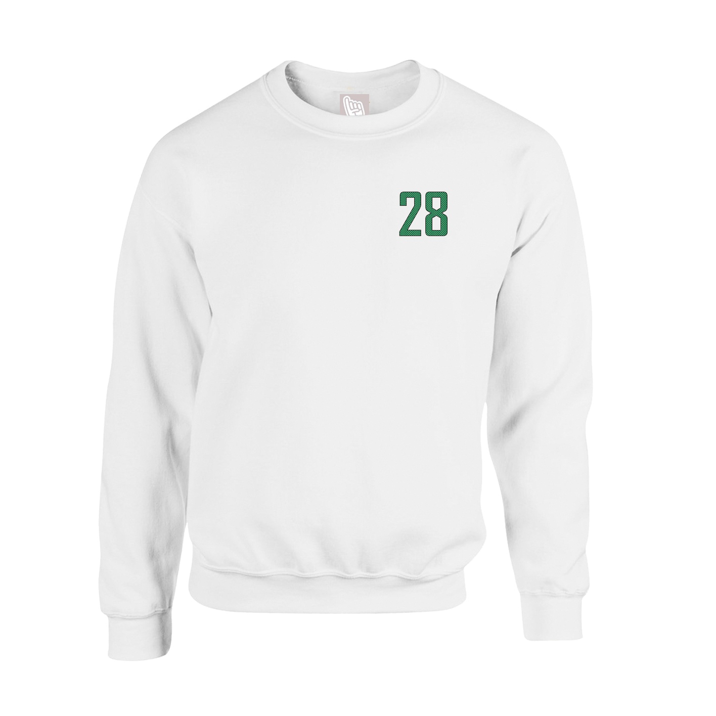 Fleece Crew — Front Shirsy in White