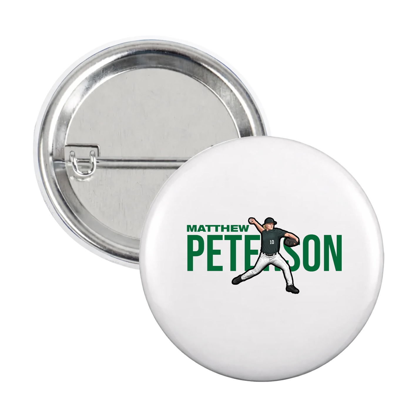 Game Day Button — Player Name in White