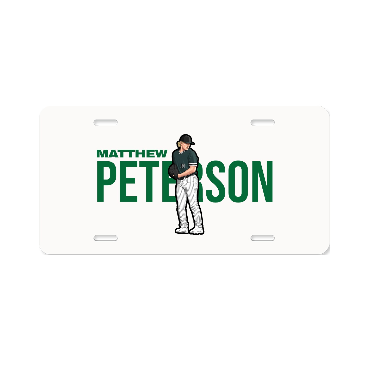 License Plate — Player Name in Classic