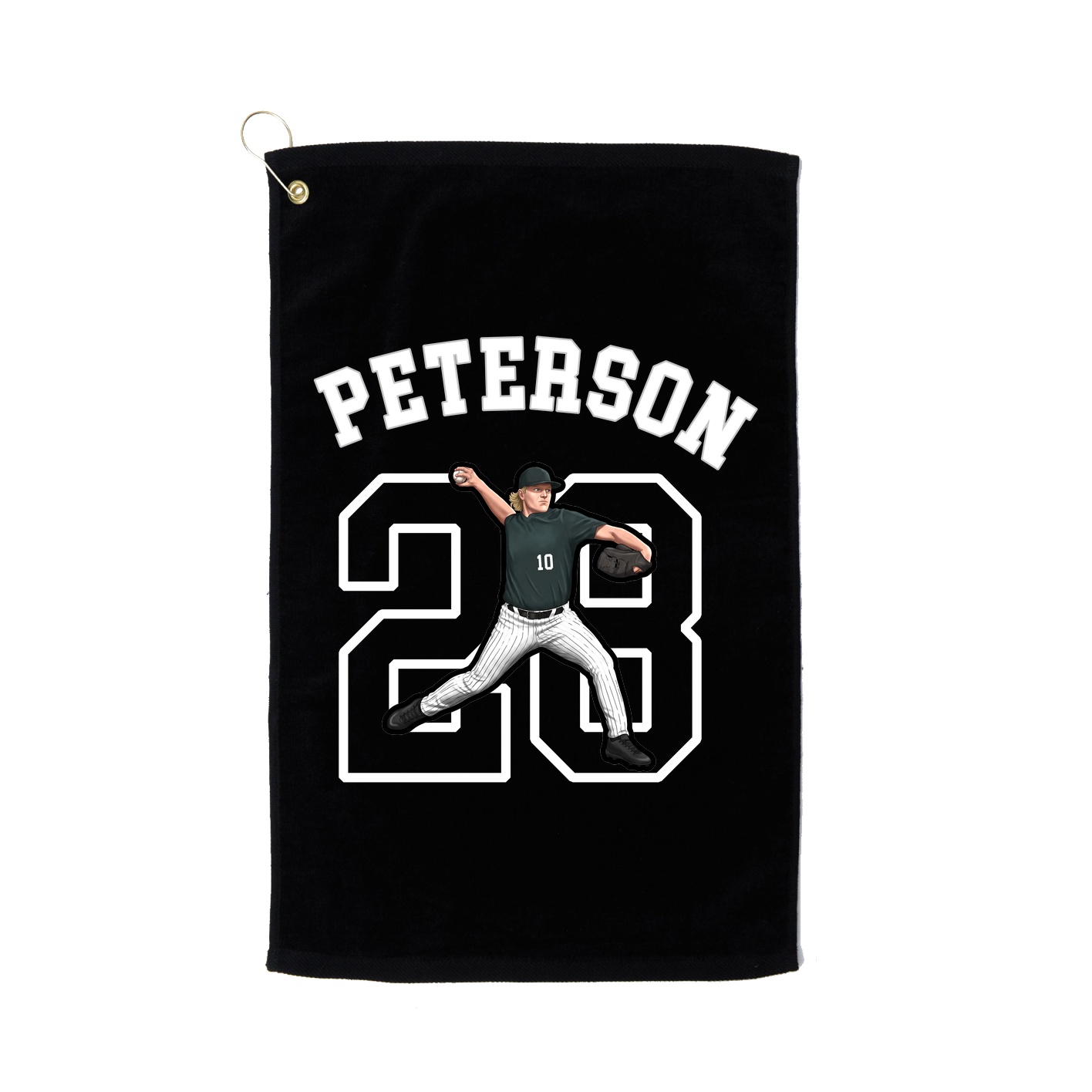 Golf Towel — Shirsey Arch in Black