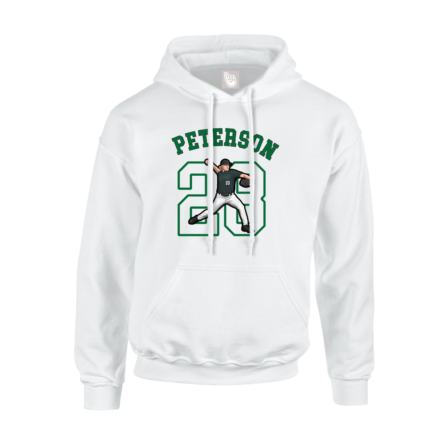 Hoodie — Shirsey Arch in White