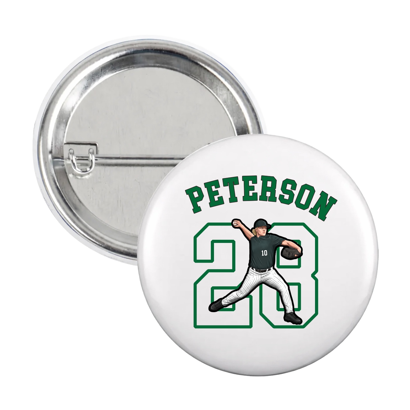 Game Day Button — Shirsey Arch in White