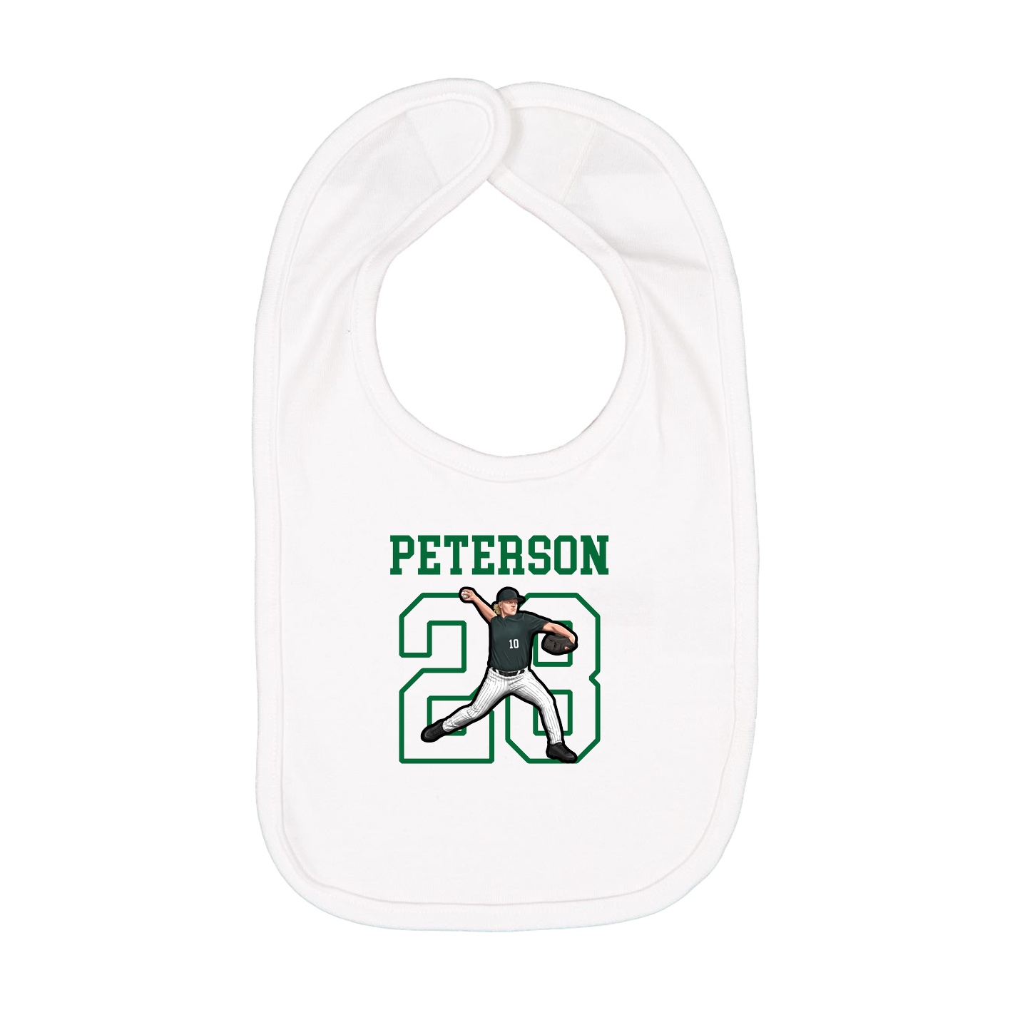 Infant Bib — Shirsey in White