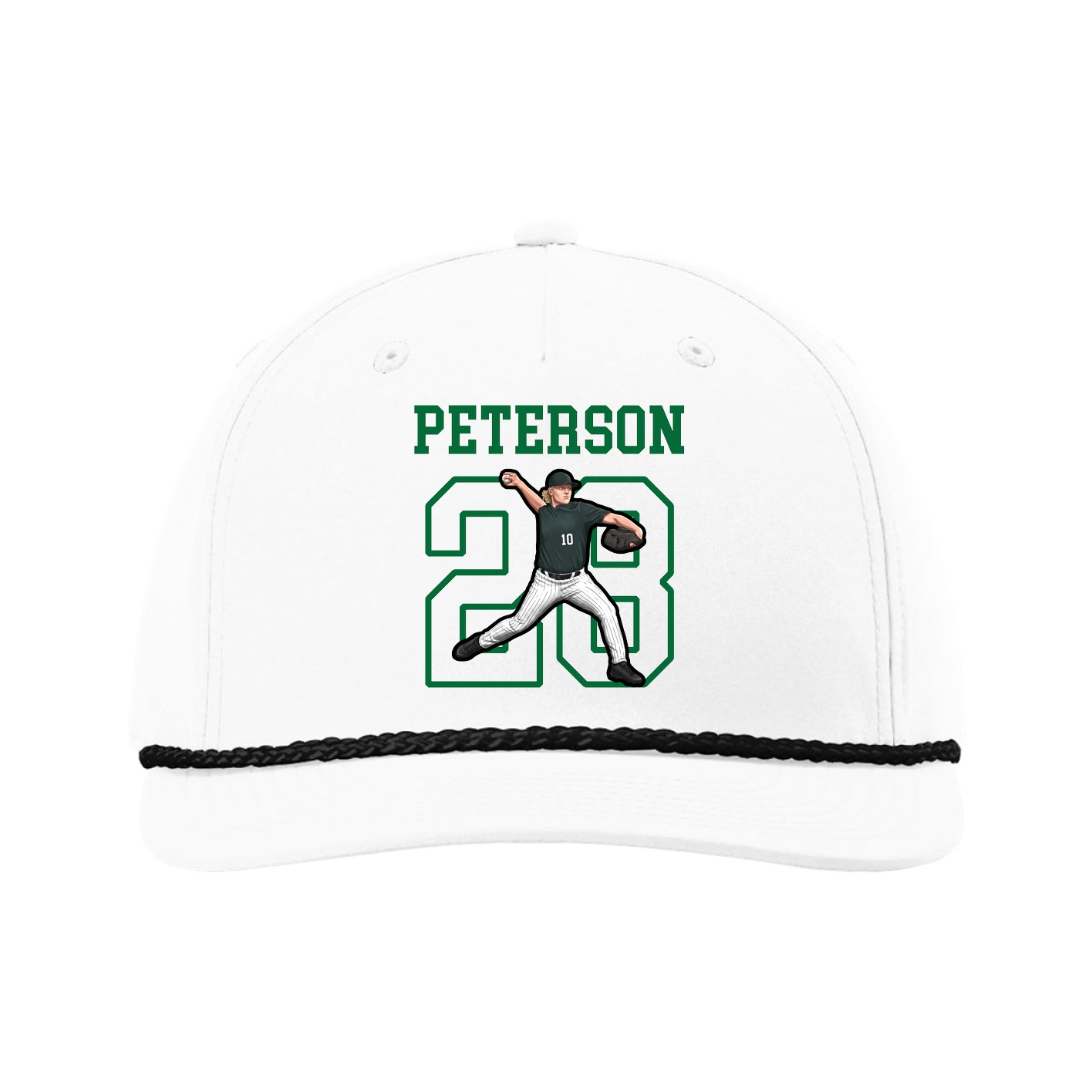 Five-Panel Classic Rope Cap — Shirsey in White