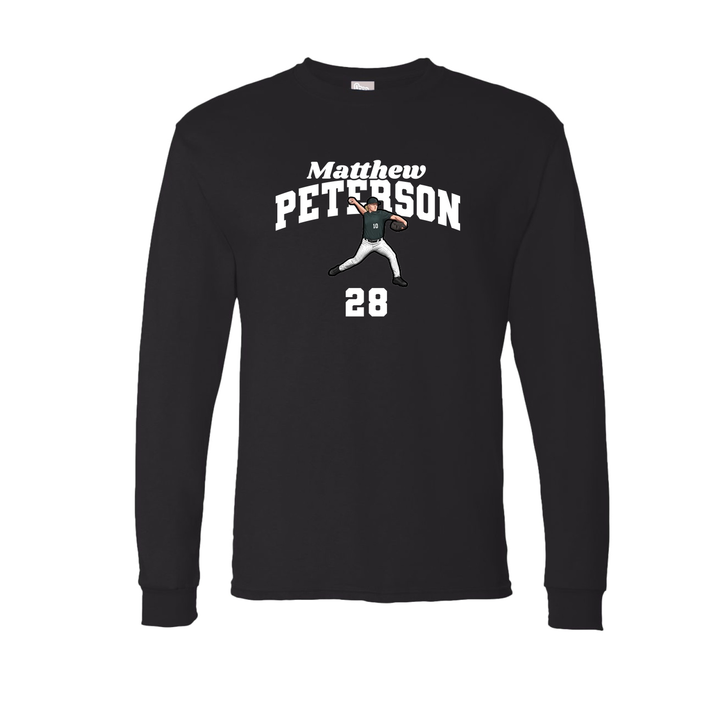 Long Sleeve Tee — Signature Arch in Black