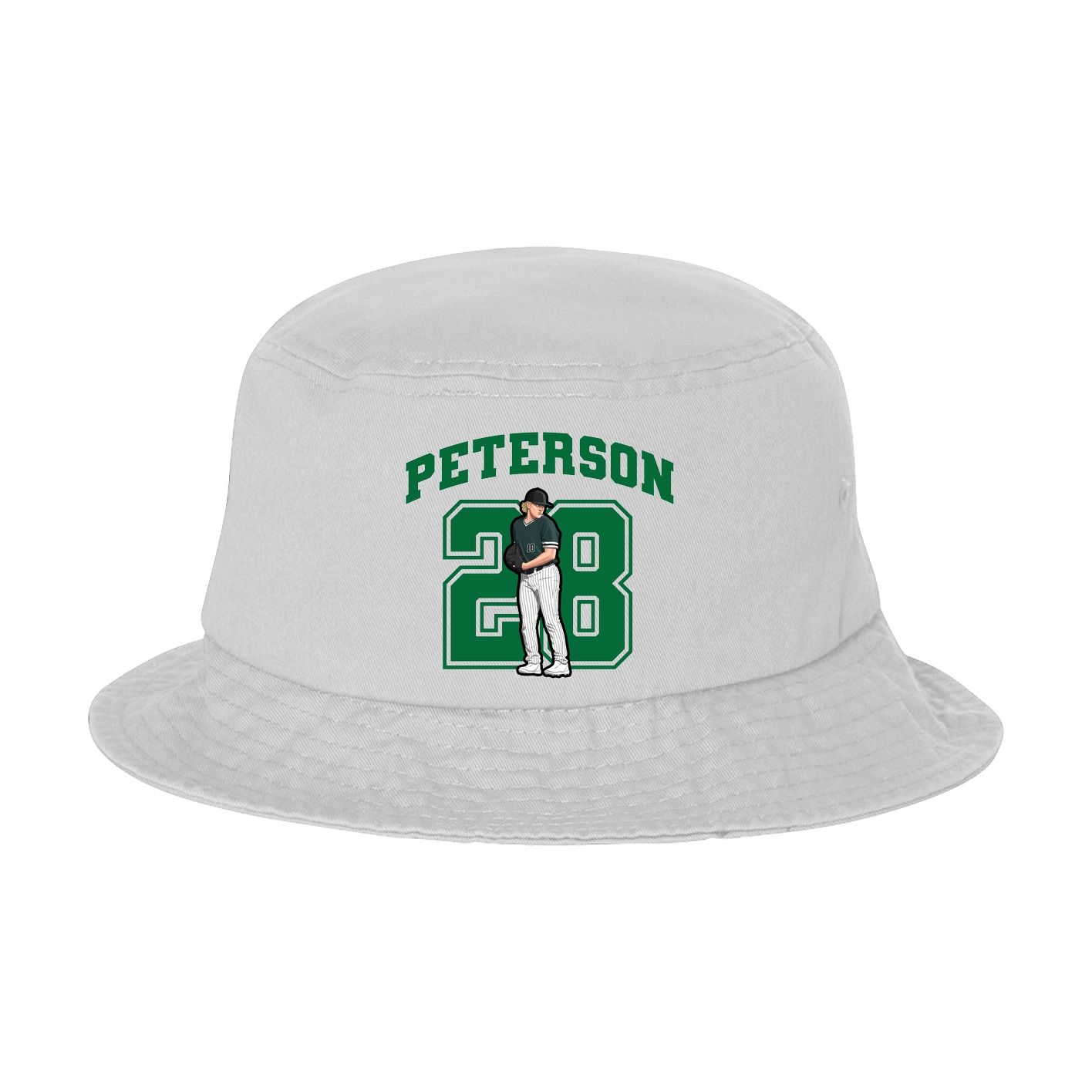 Bucket Cap — Number in White