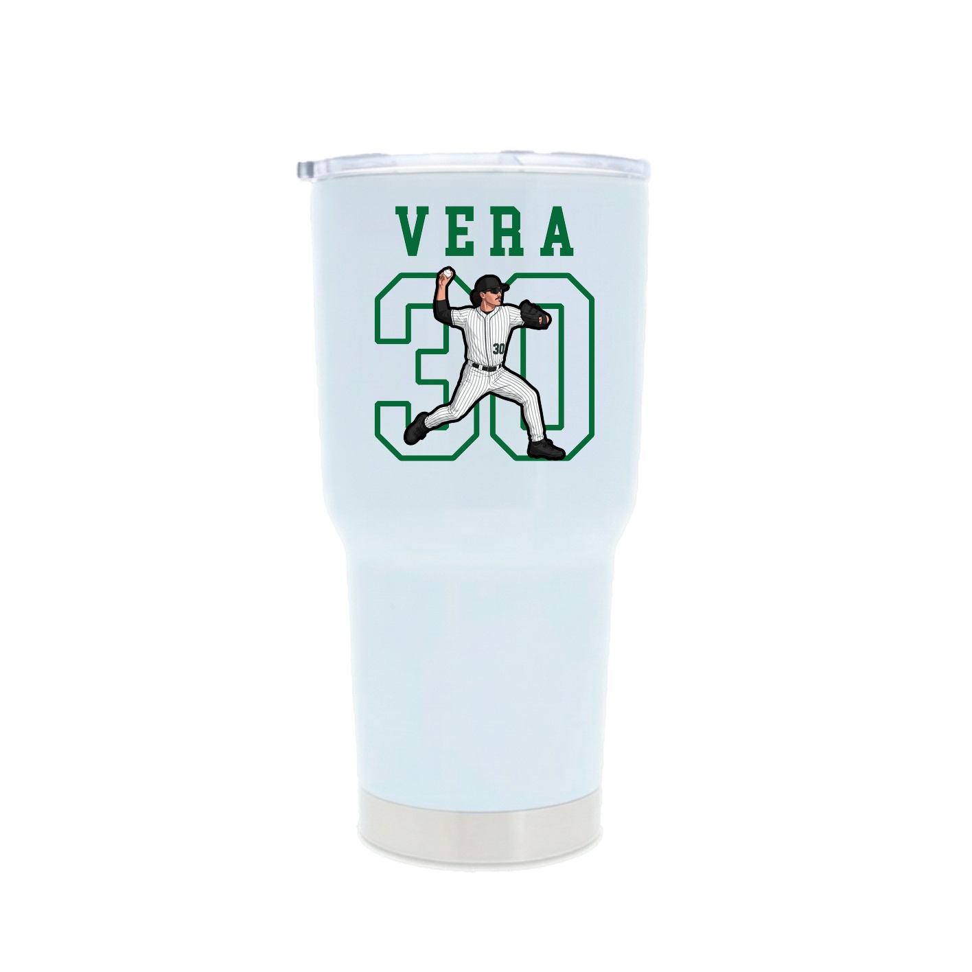 30oz Stainless Steel Tumbler — Shirsey in White