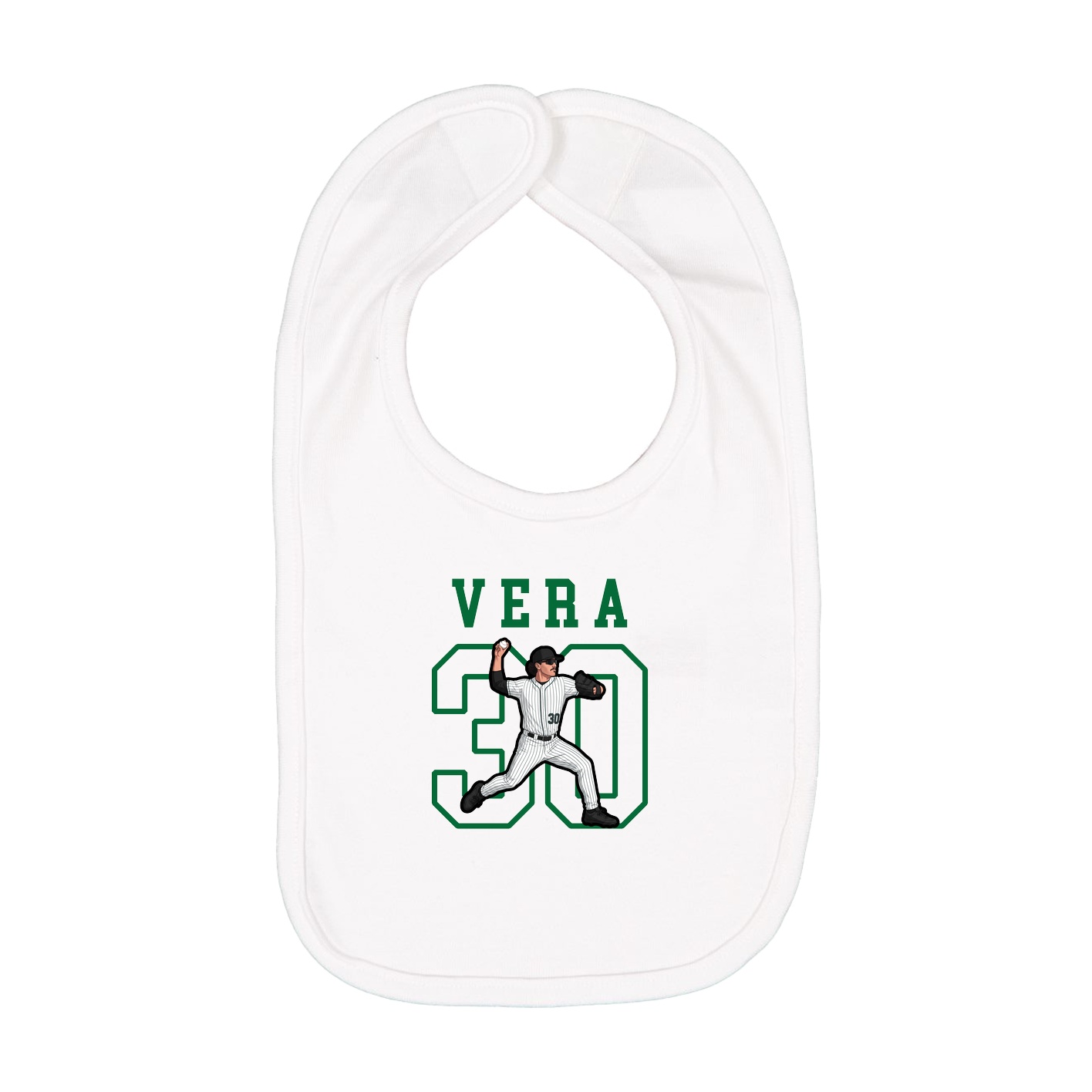 Infant Bib — Shirsey in White