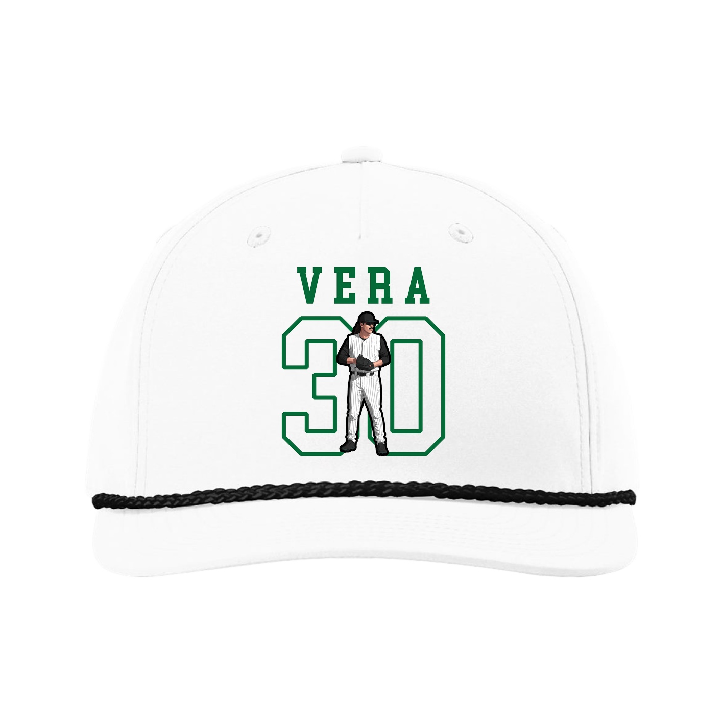 Five-Panel Classic Rope Cap — Shirsey in White