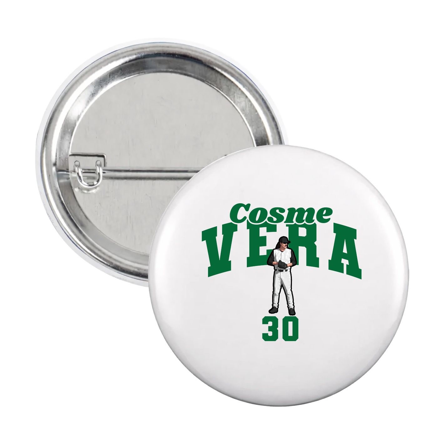 Game Day Button — Signature Arch in White