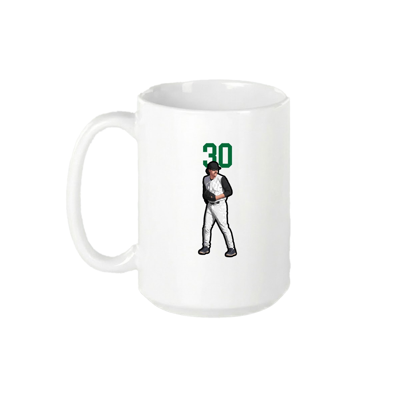 15oz Coffee Mug — Number Top in White