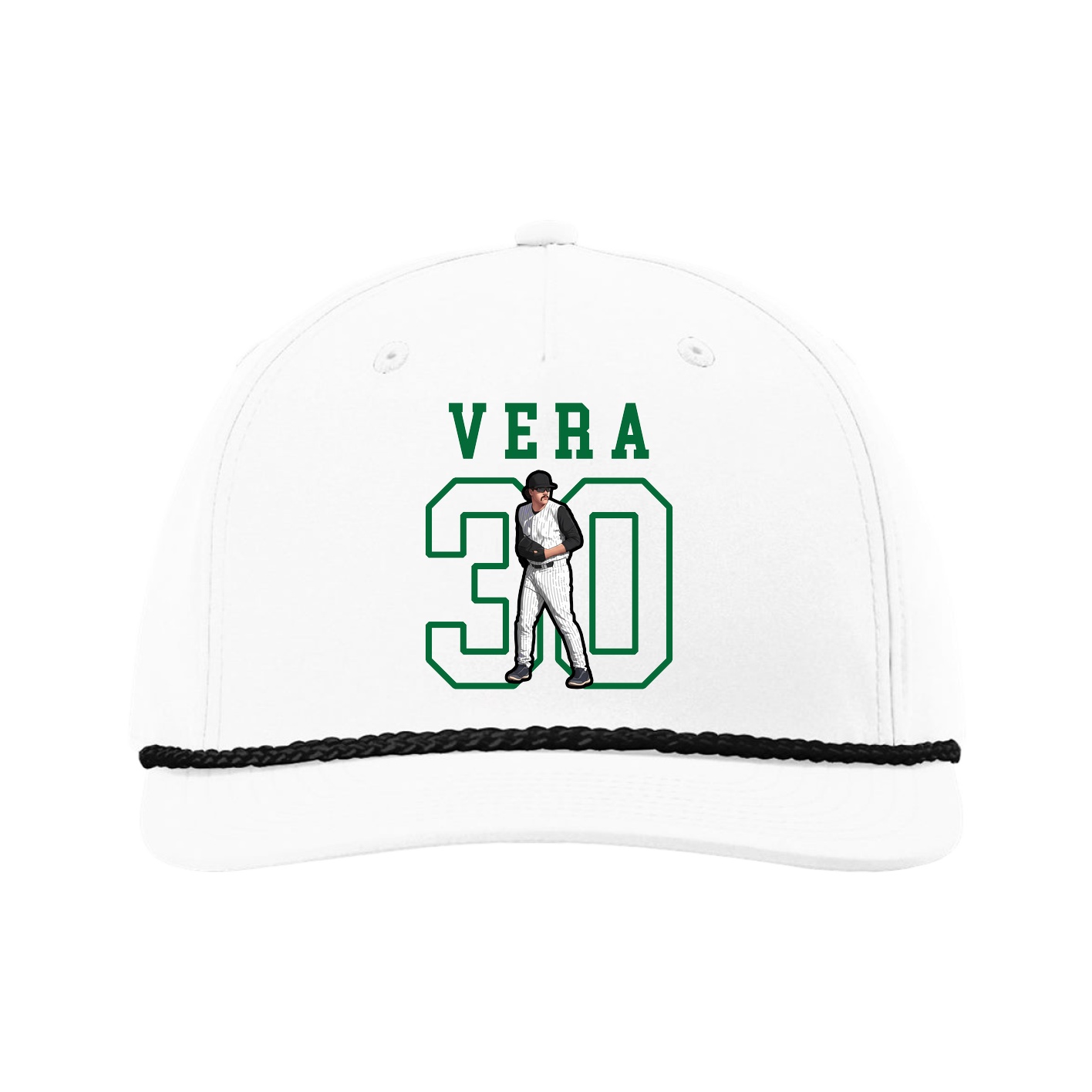 Five-Panel Classic Rope Cap — Shirsey in White