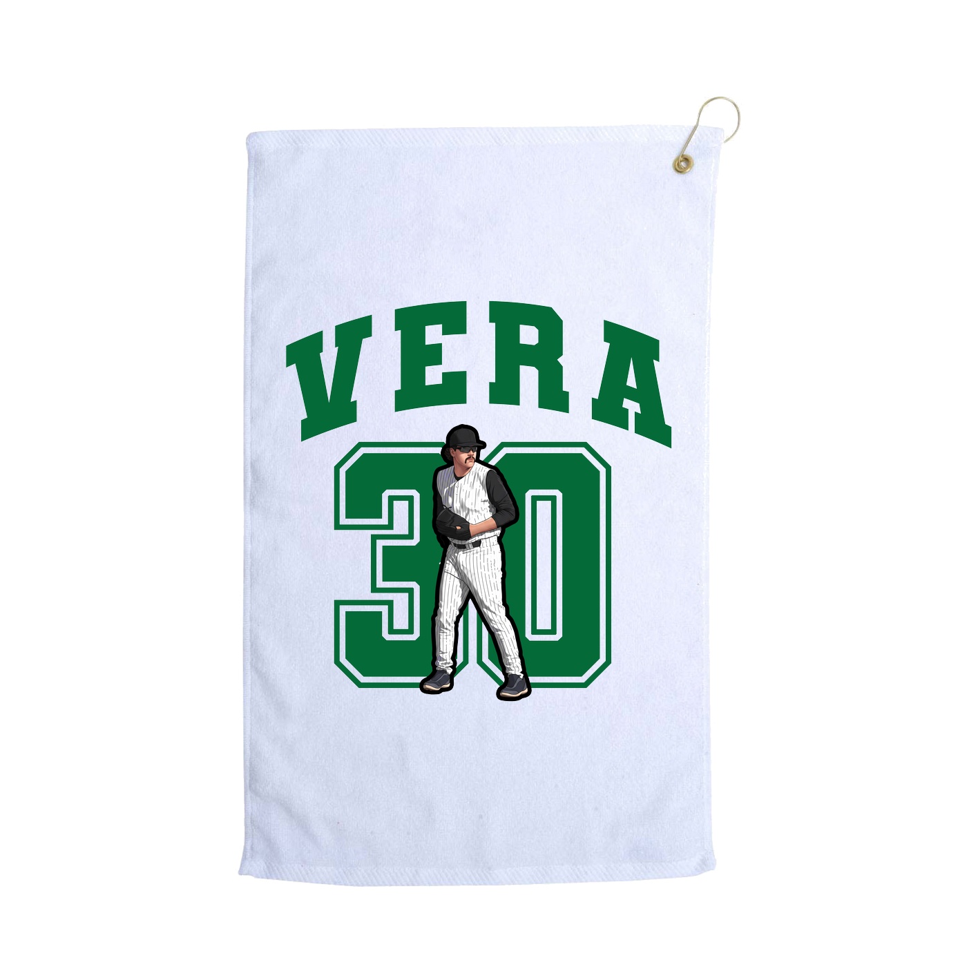 Golf Towel — Number in White