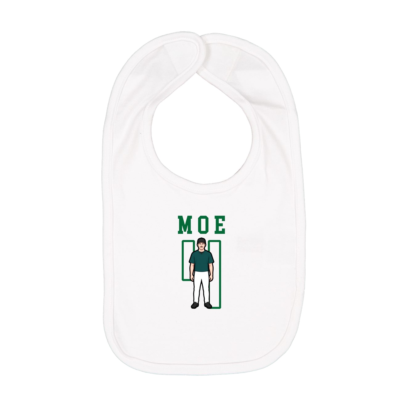 Infant Bib — Shirsey in White