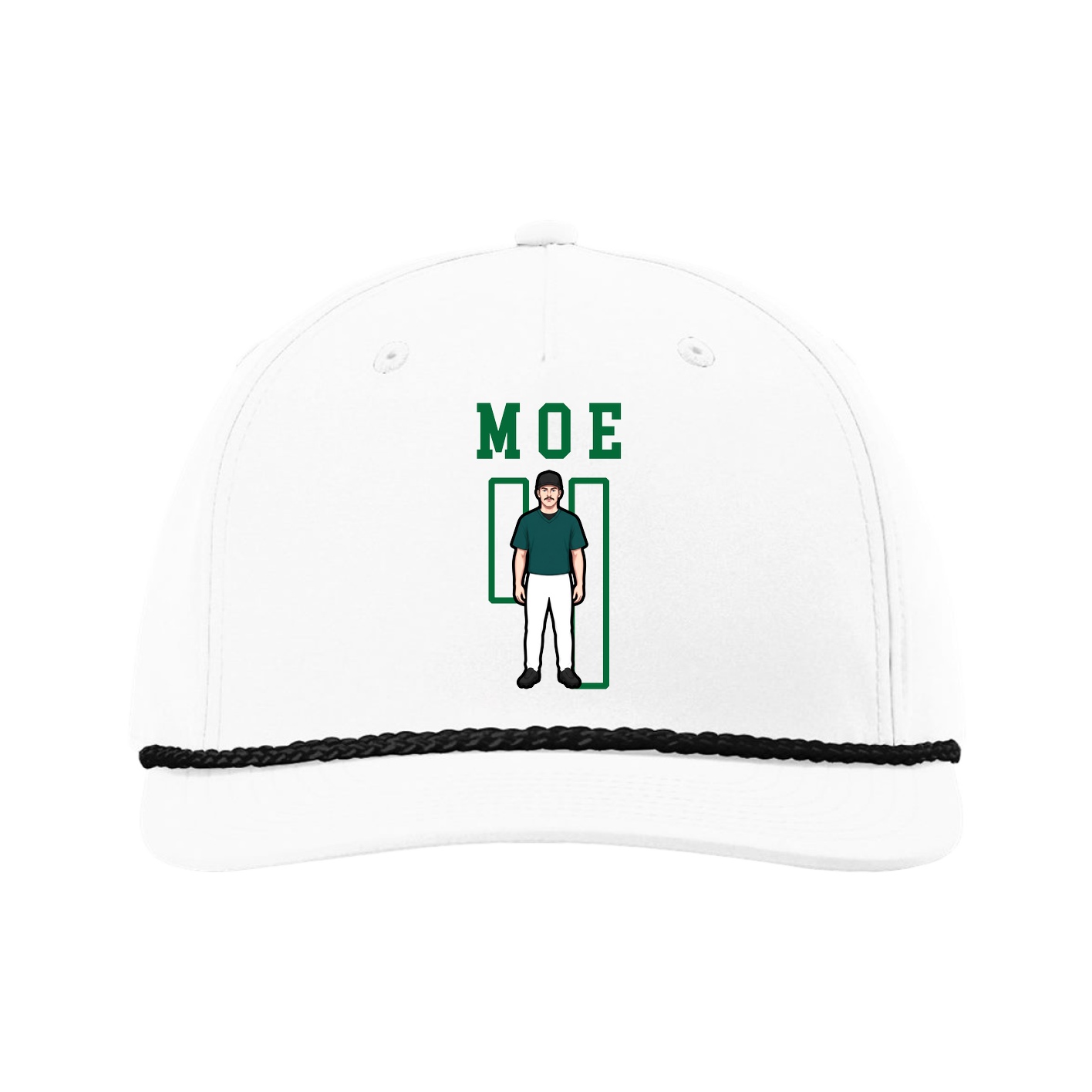 Five-Panel Classic Rope Cap — Shirsey in White