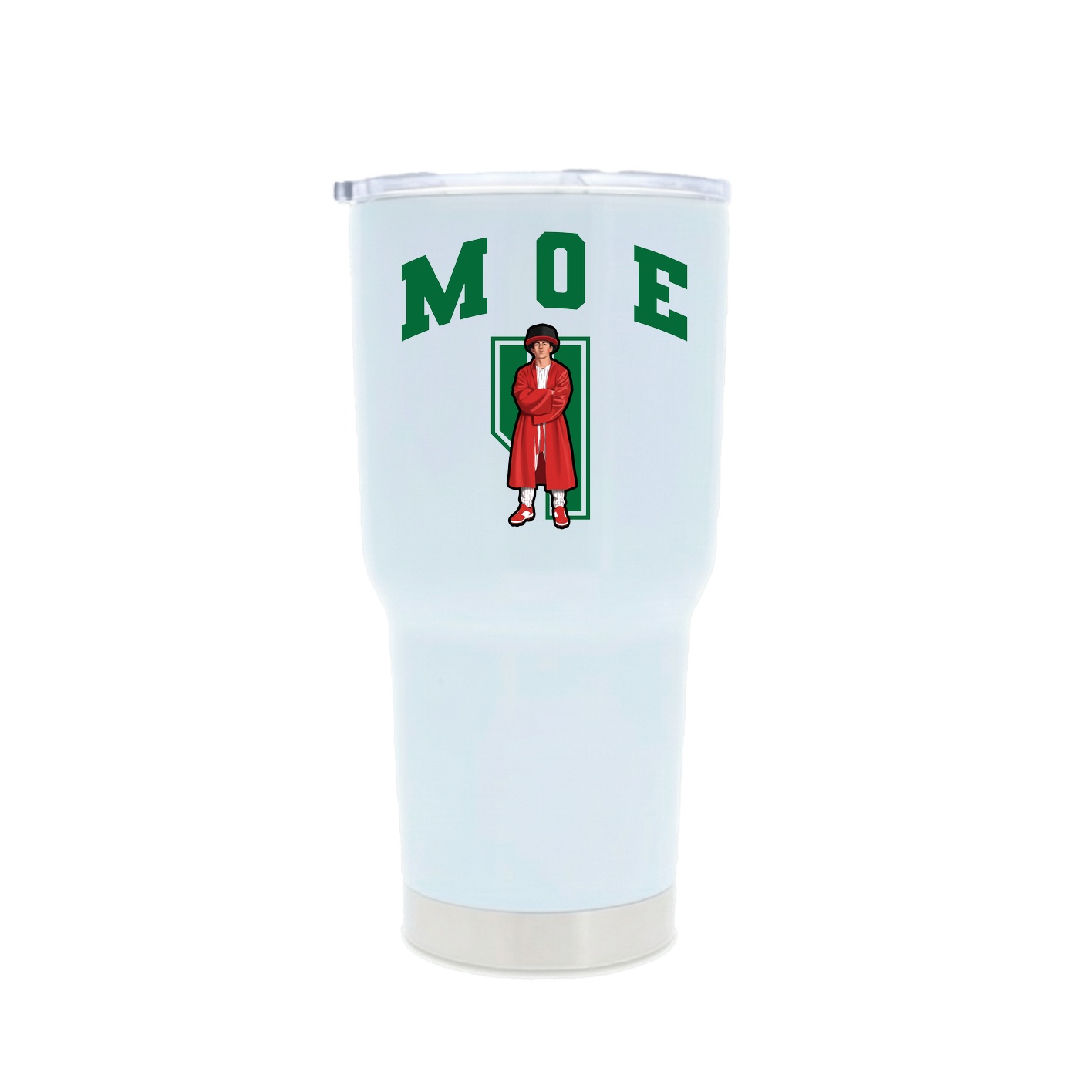 30oz Stainless Steel Tumbler — Number in White