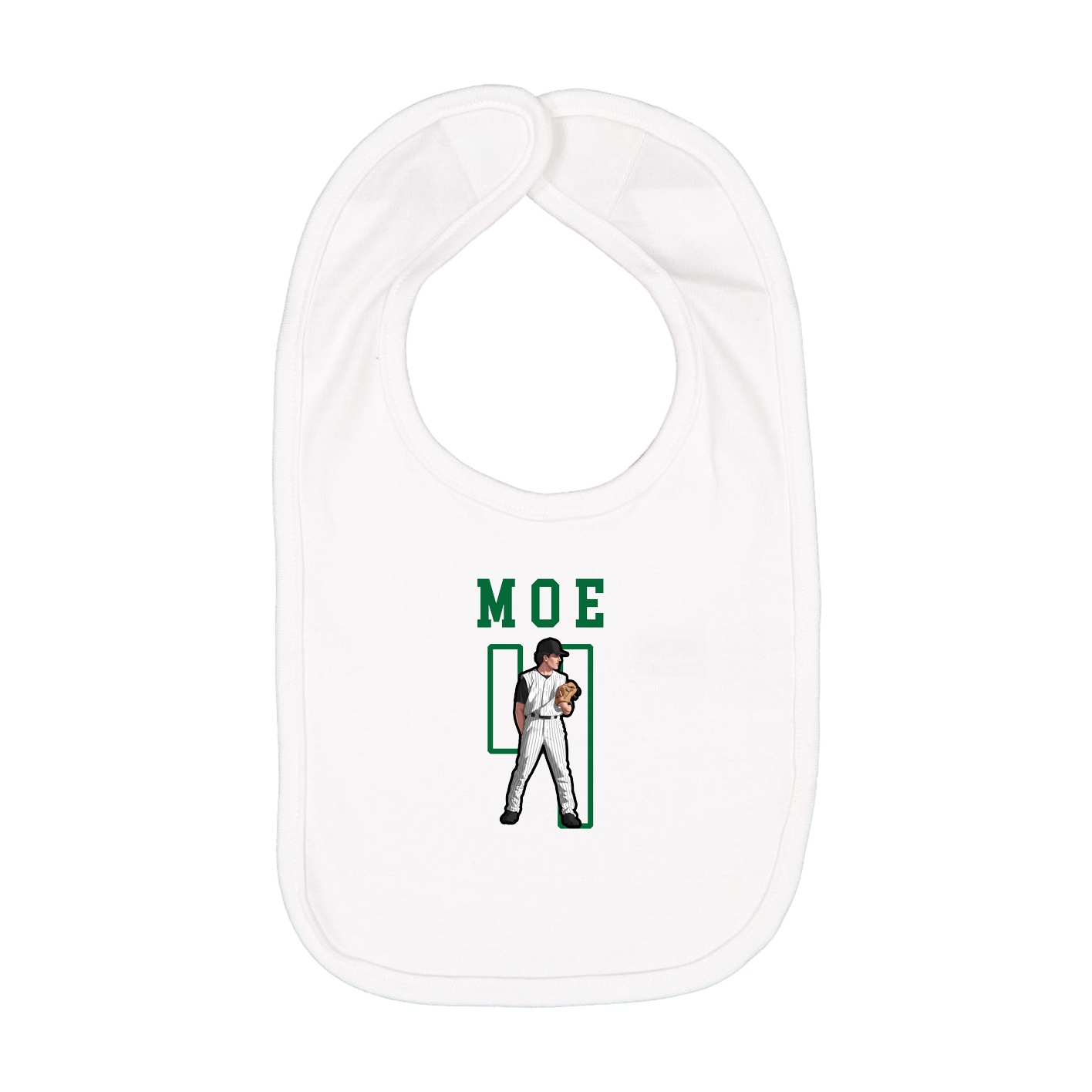 Infant Bib — Shirsey in White