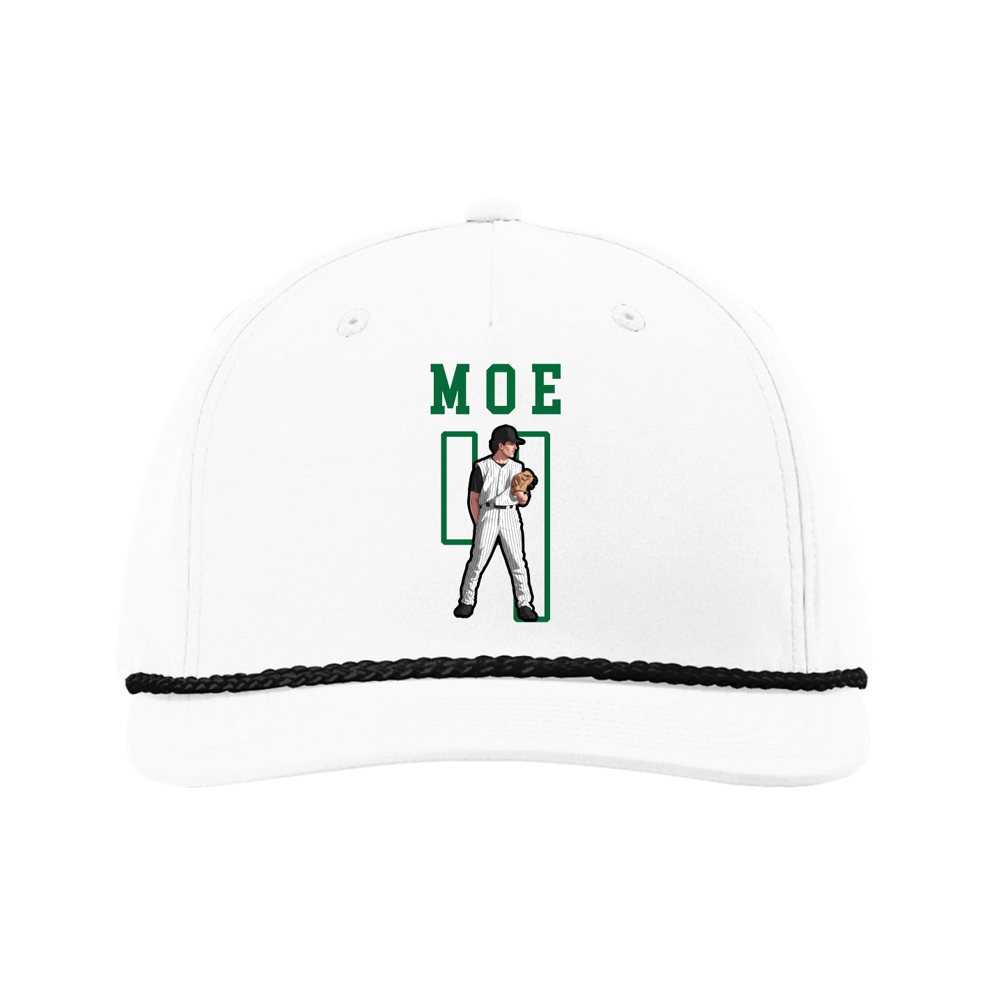 Five-Panel Classic Rope Cap — Shirsey in White
