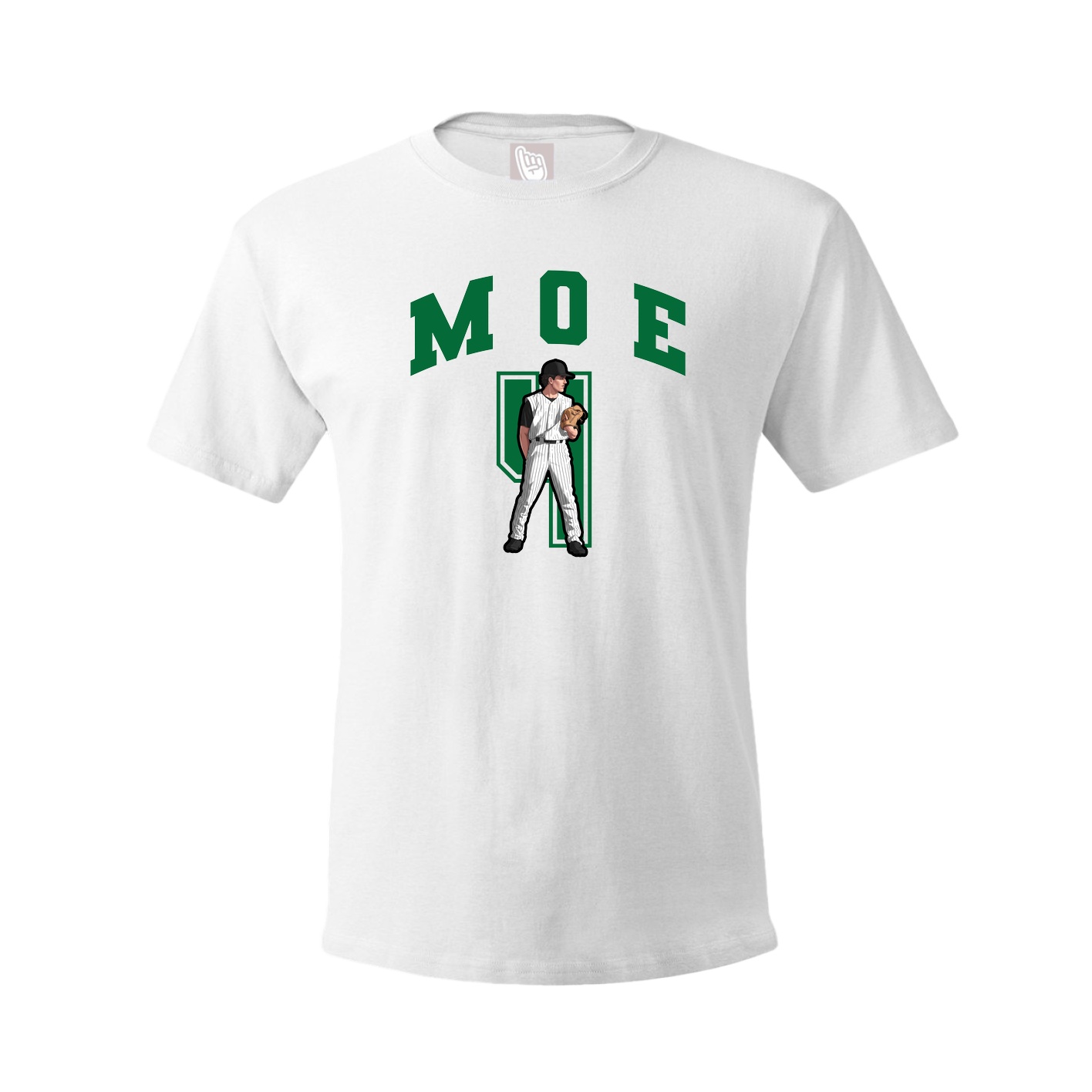 Youth Tee — Number in White