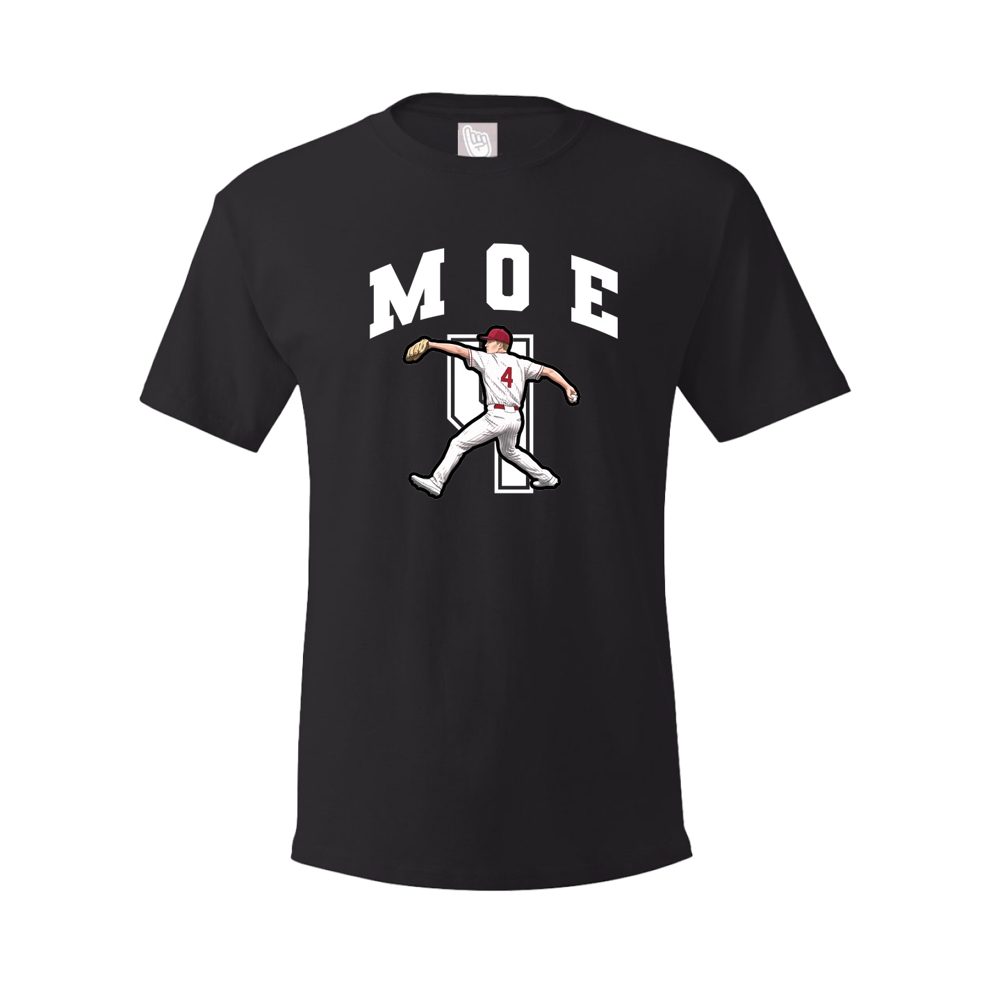Youth Tee — Number in Black