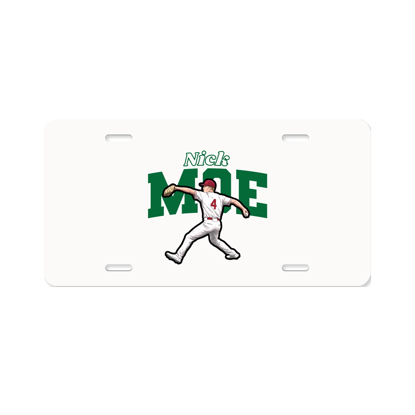 License Plate — Name Arch in Classic