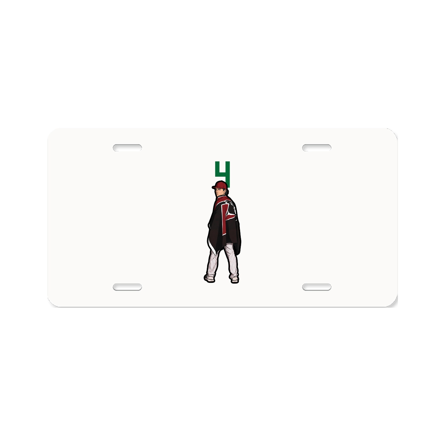 License Plate — Number Top in Classic