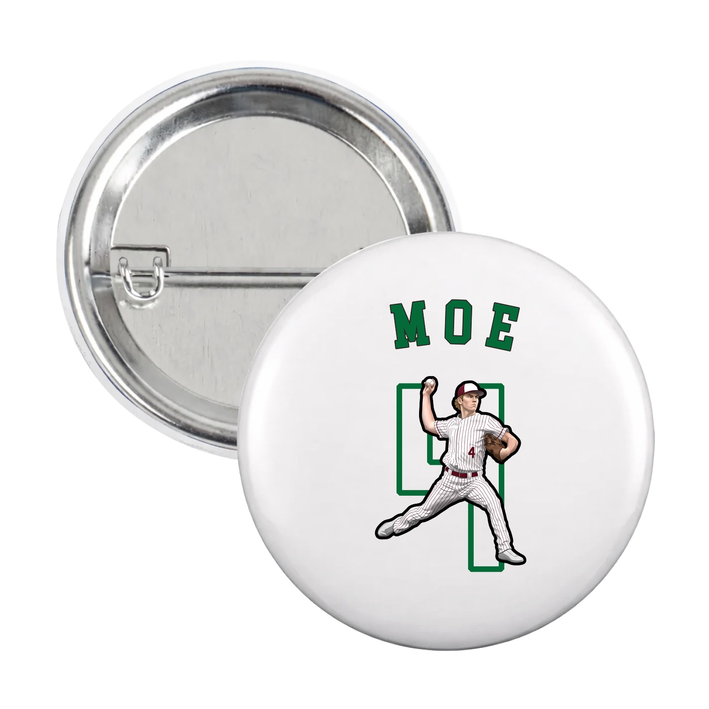 Game Day Button — Shirsey Arch in White