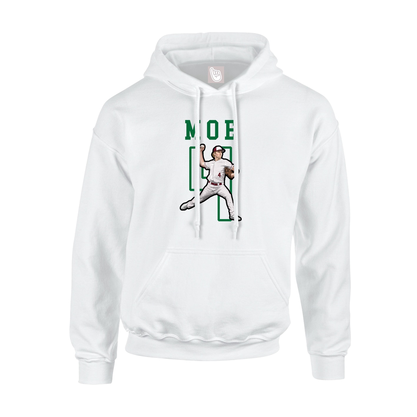 Hoodie — Shirsey in White