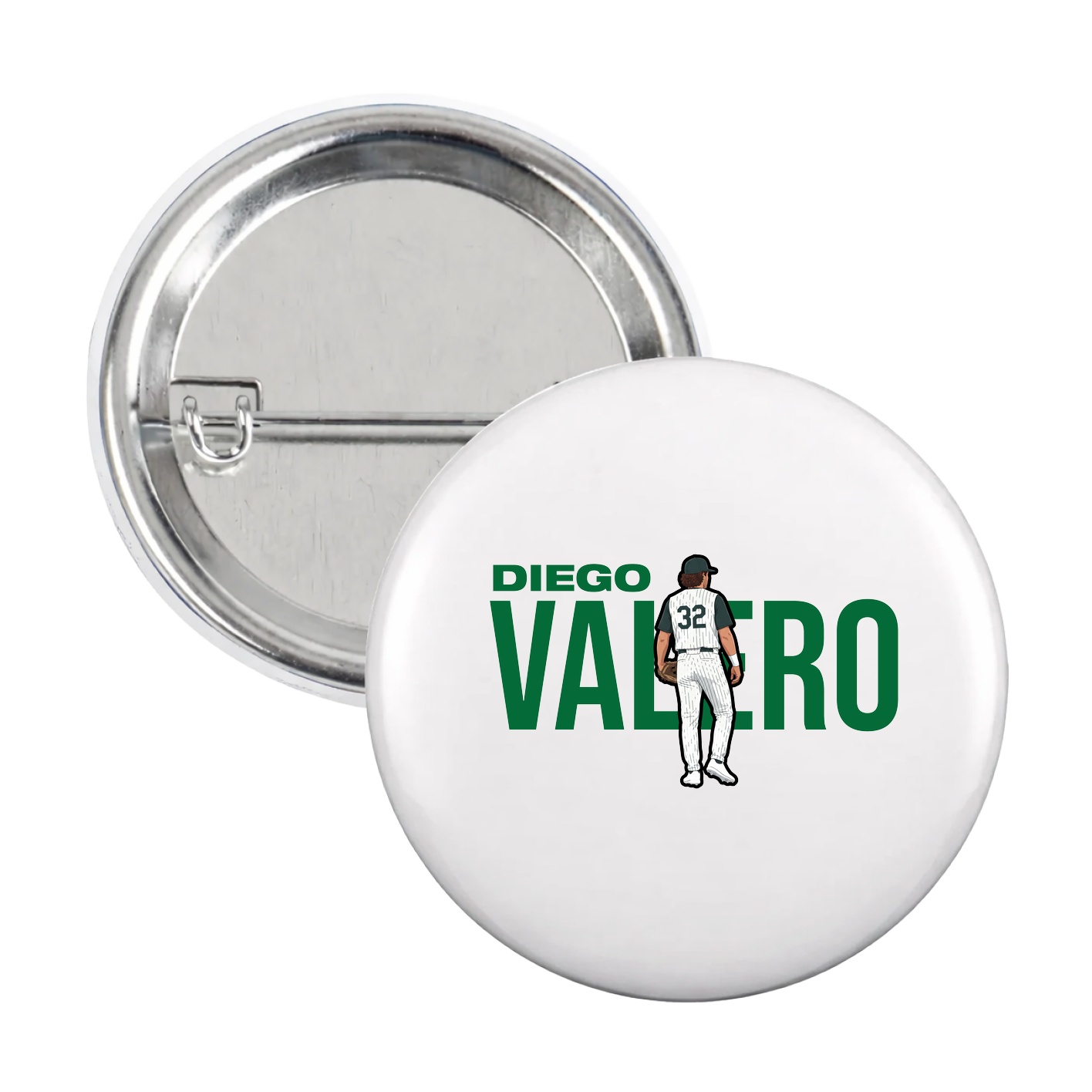 Game Day Button — Player Name in White