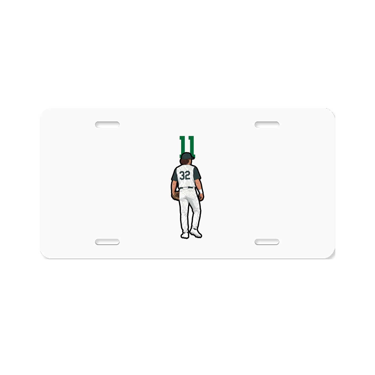 License Plate — Number Top in Classic