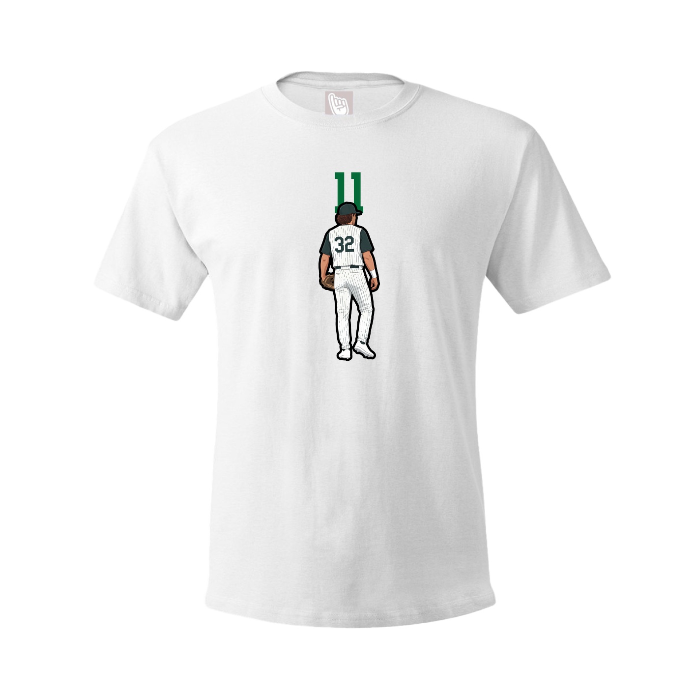 Tee — Number Top in White