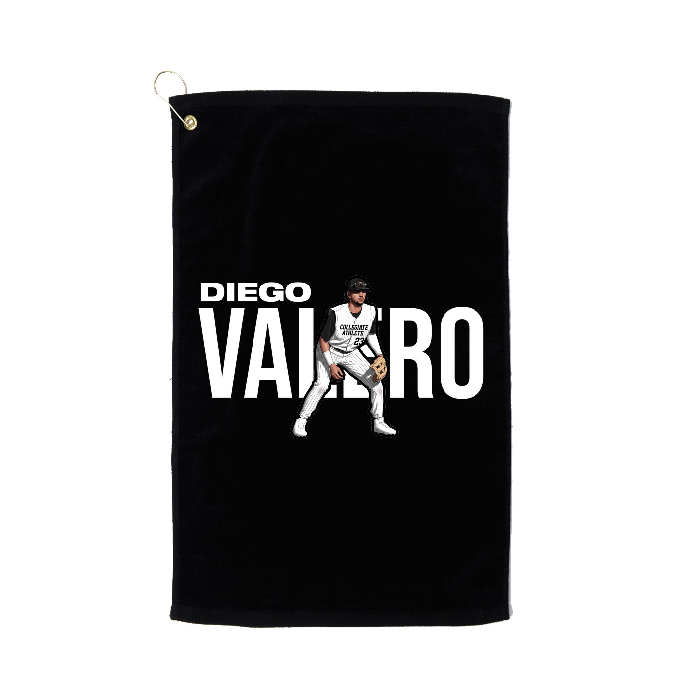 Golf Towel — Player Name in Black