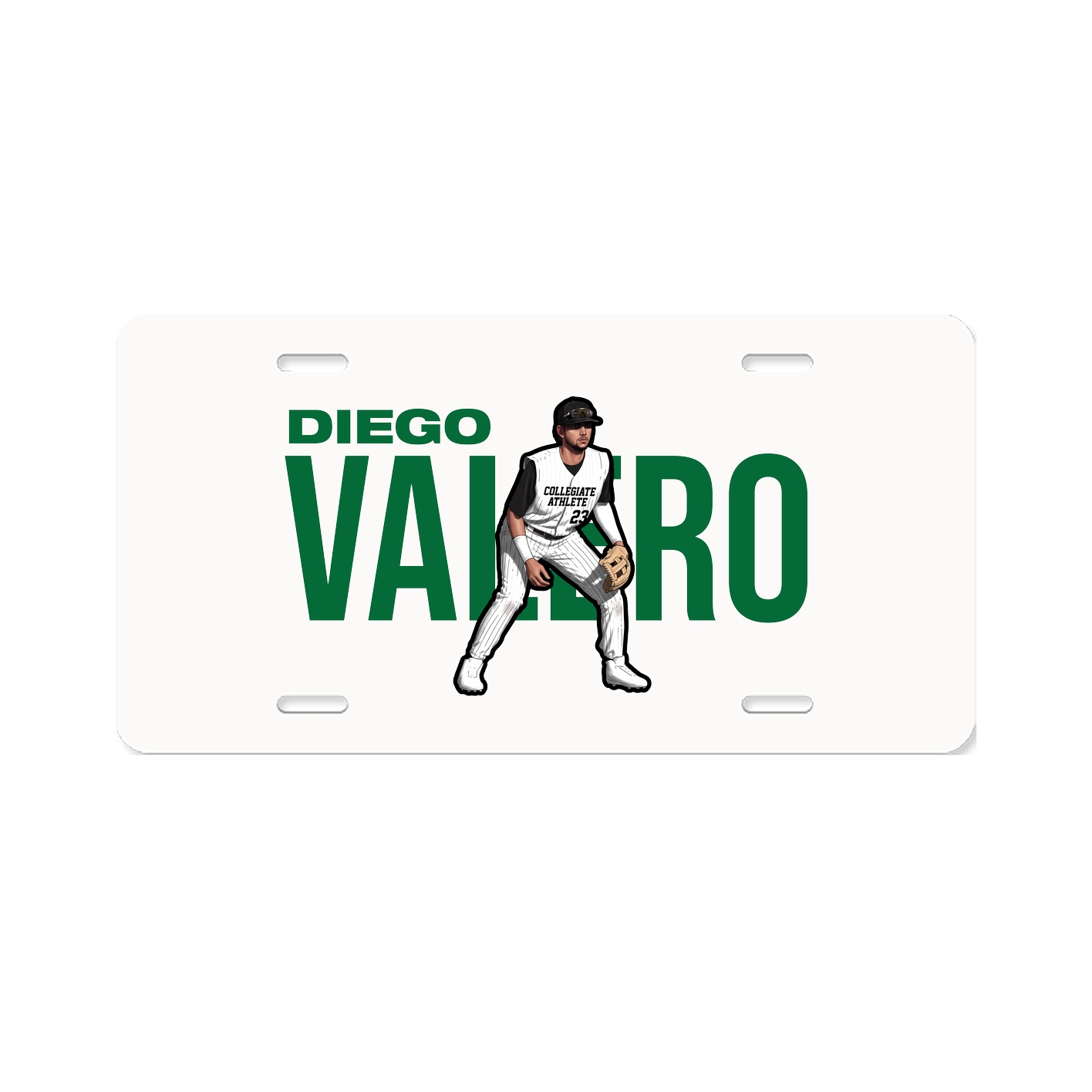 License Plate — Player Name in Classic
