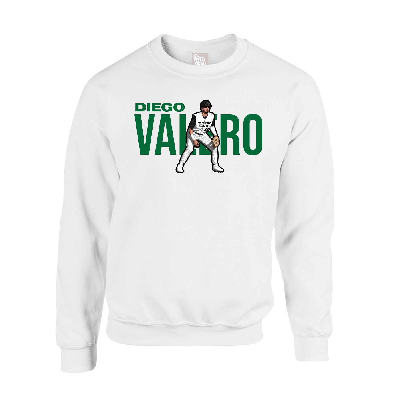 Fleece Crew — Player Name in White