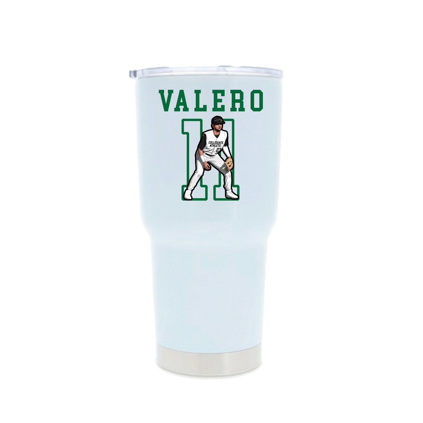 30oz Stainless Steel Tumbler — Shirsey in White