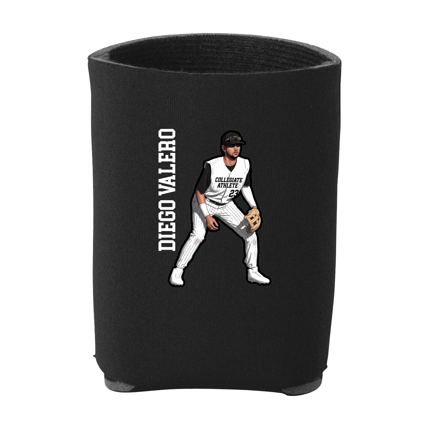 Can Holder — Name Vertical in Black