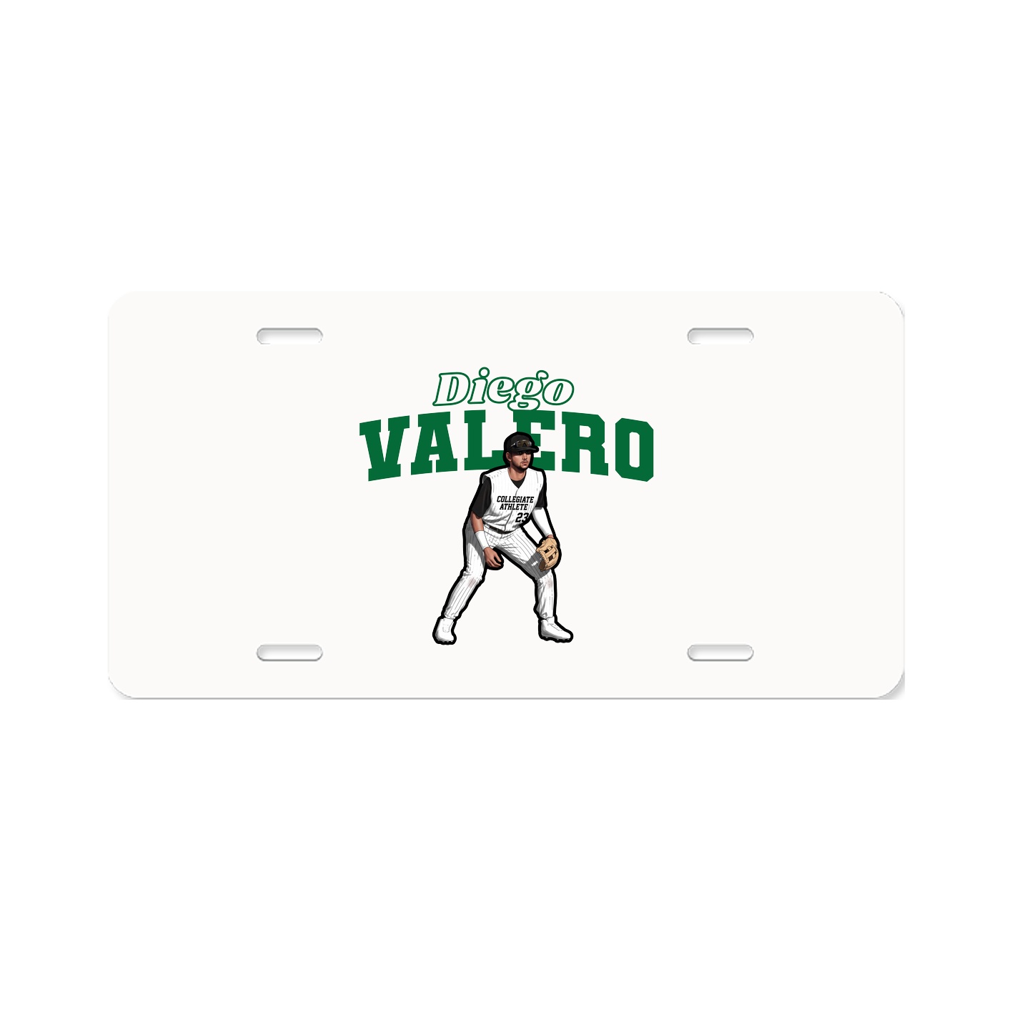 License Plate — Name Arch in Classic