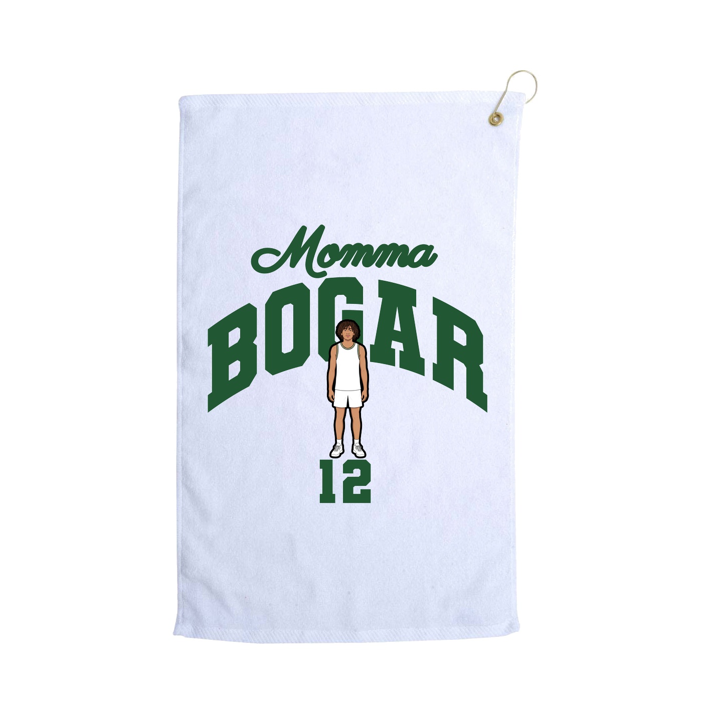 Golf Towel — Mothers Day Arch in White
