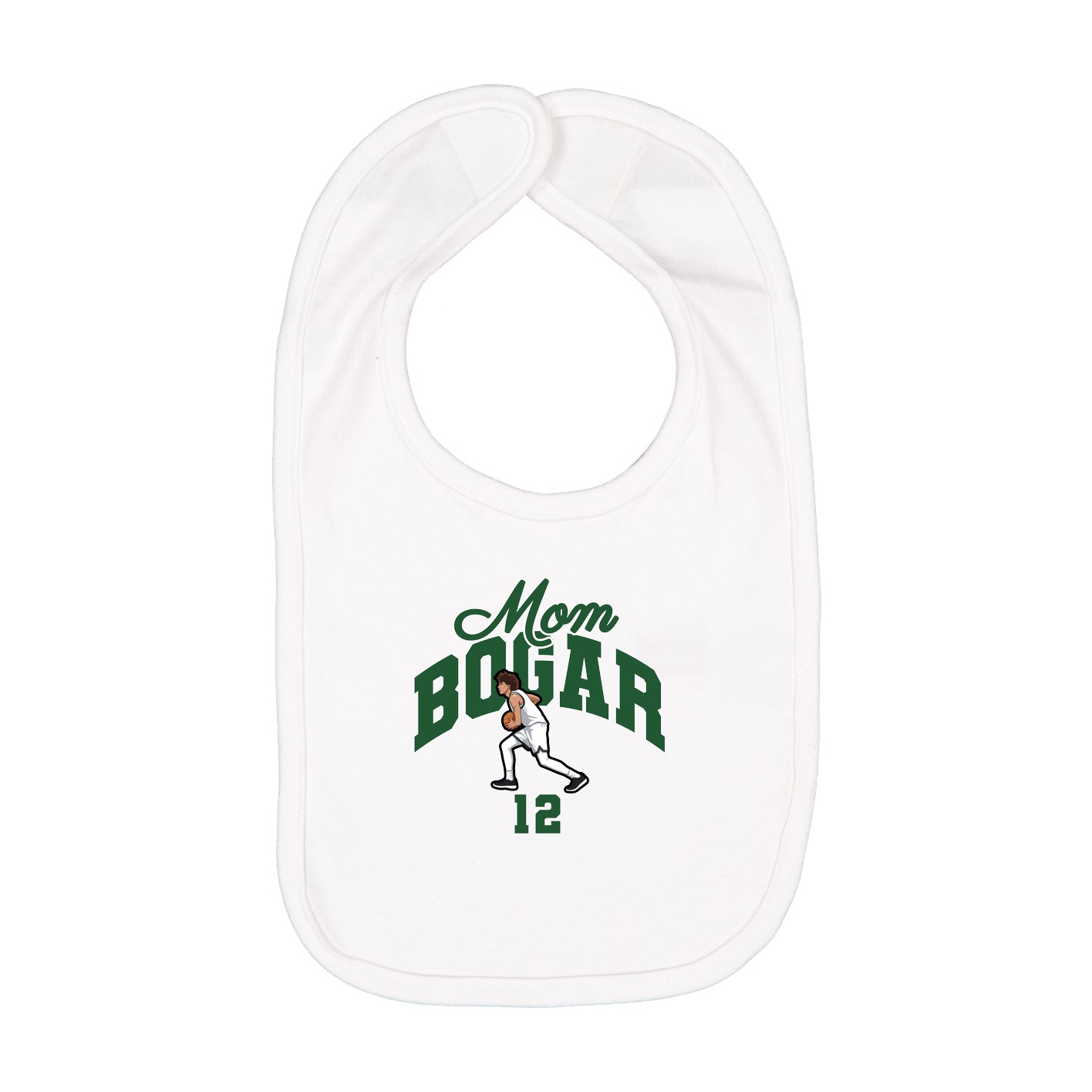 Infant Bib — Mothers Day Arch in White