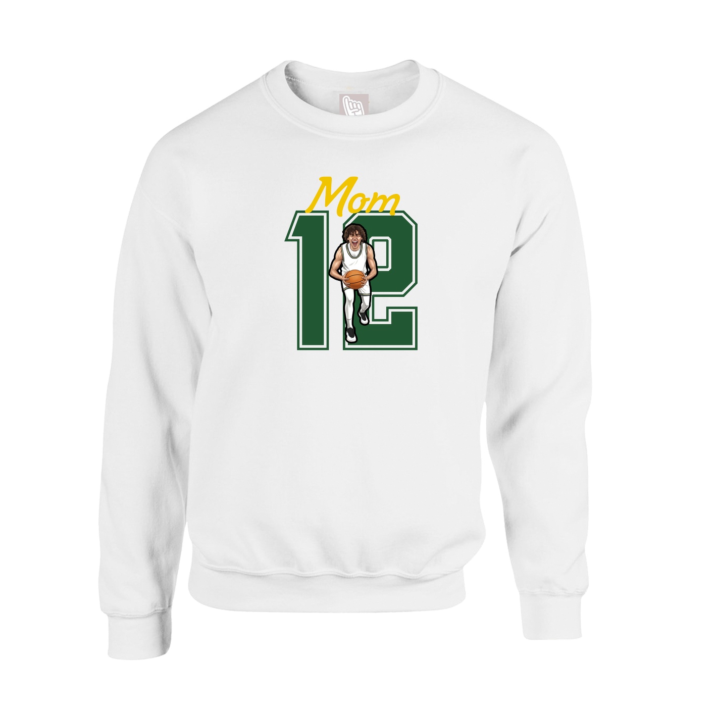 Fleece Crew — Mothers Day Shirsey in White