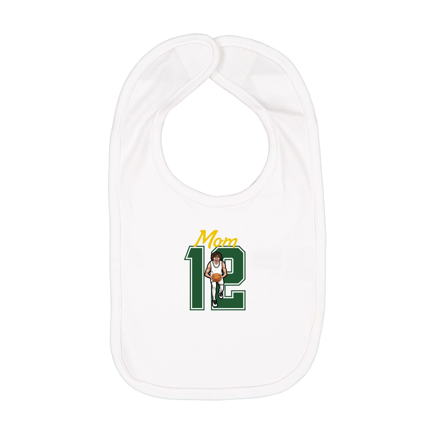 Infant Bib — Mothers Day Shirsey in White