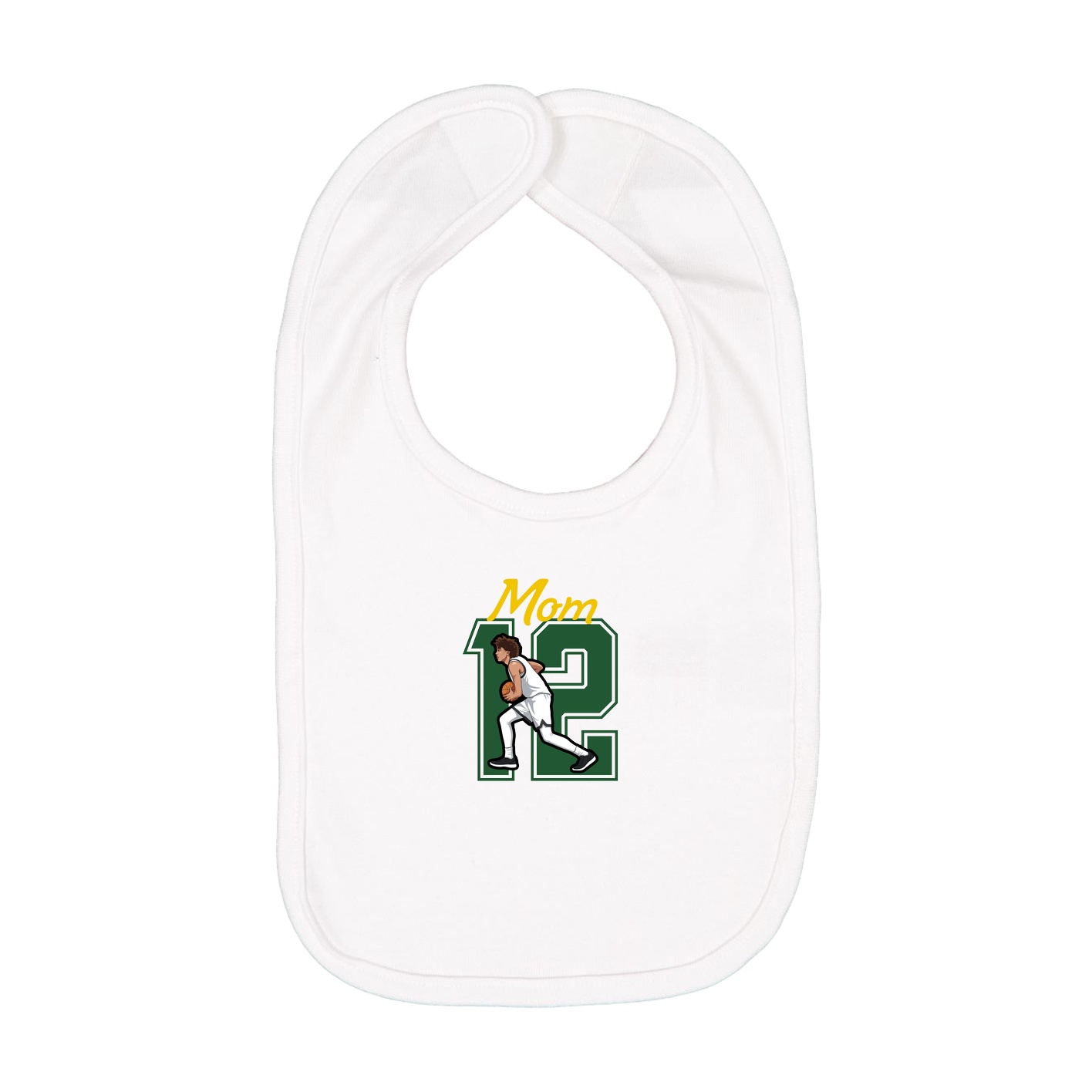 Infant Bib — Mothers Day Shirsey in White