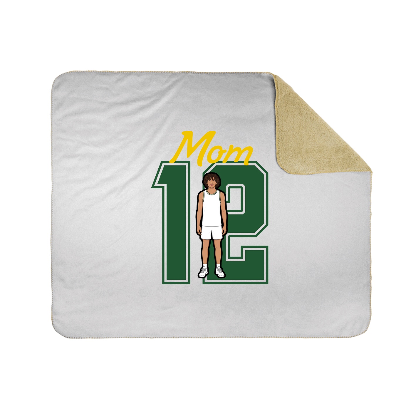 Throw Blanket — Mothers Day Shirsey in White