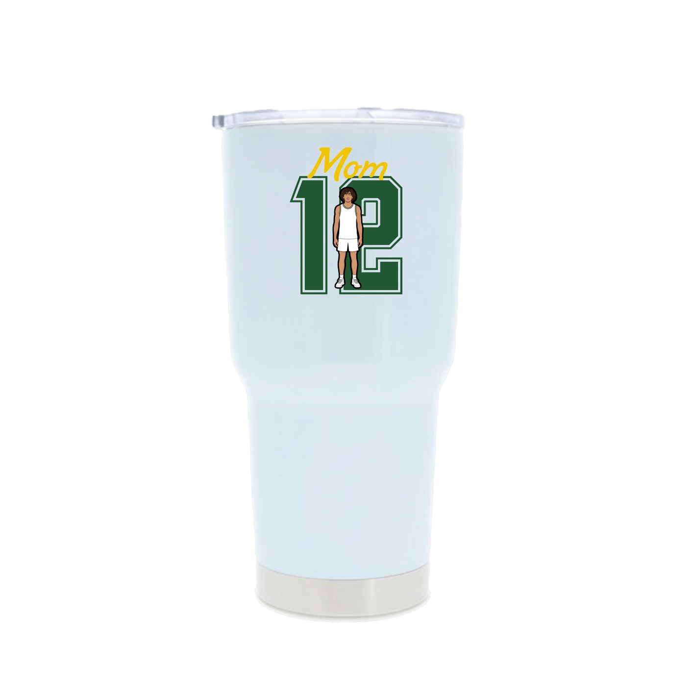 30oz Stainless Steel Tumbler — Mothers Day Shirsey in White