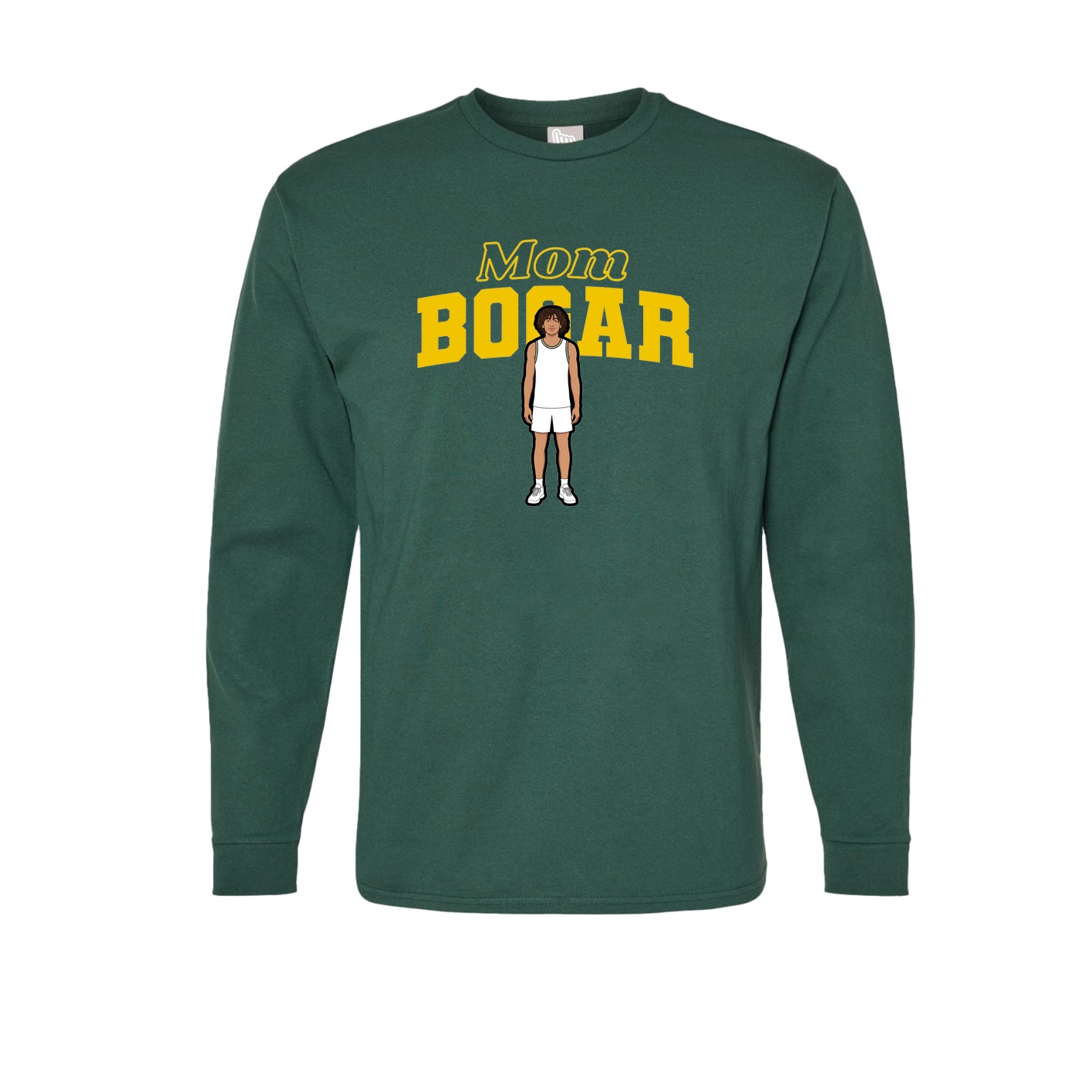 Long Sleeve Tee — Mothers Day Block in Green