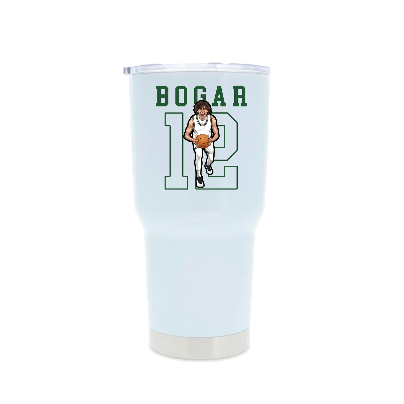 30oz Stainless Steel Tumbler — Shirsey in White