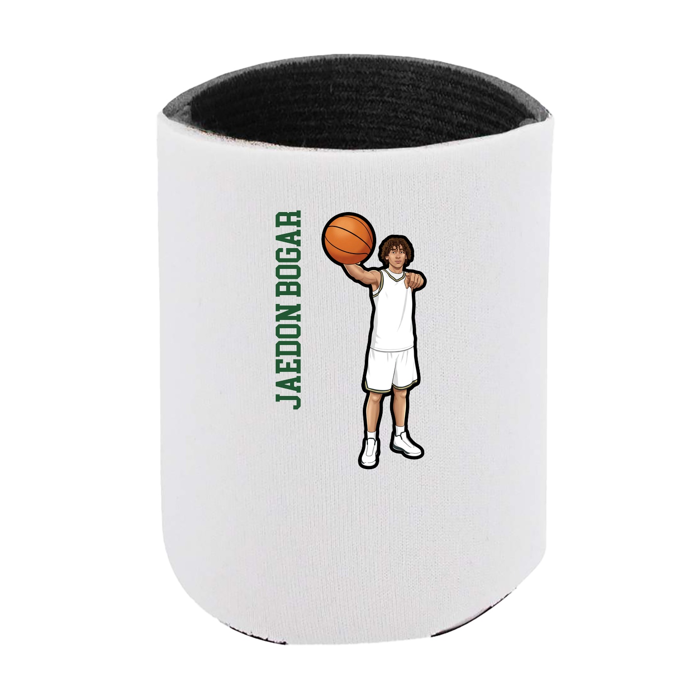 Can Holder — Name Vertical in White