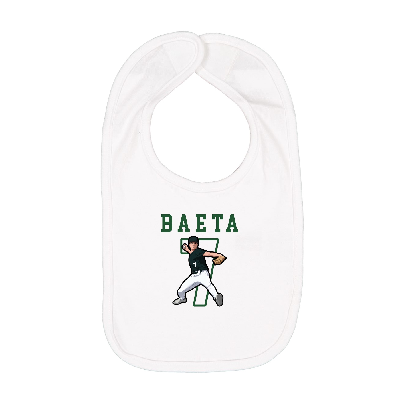 Infant Bib — Shirsey in White