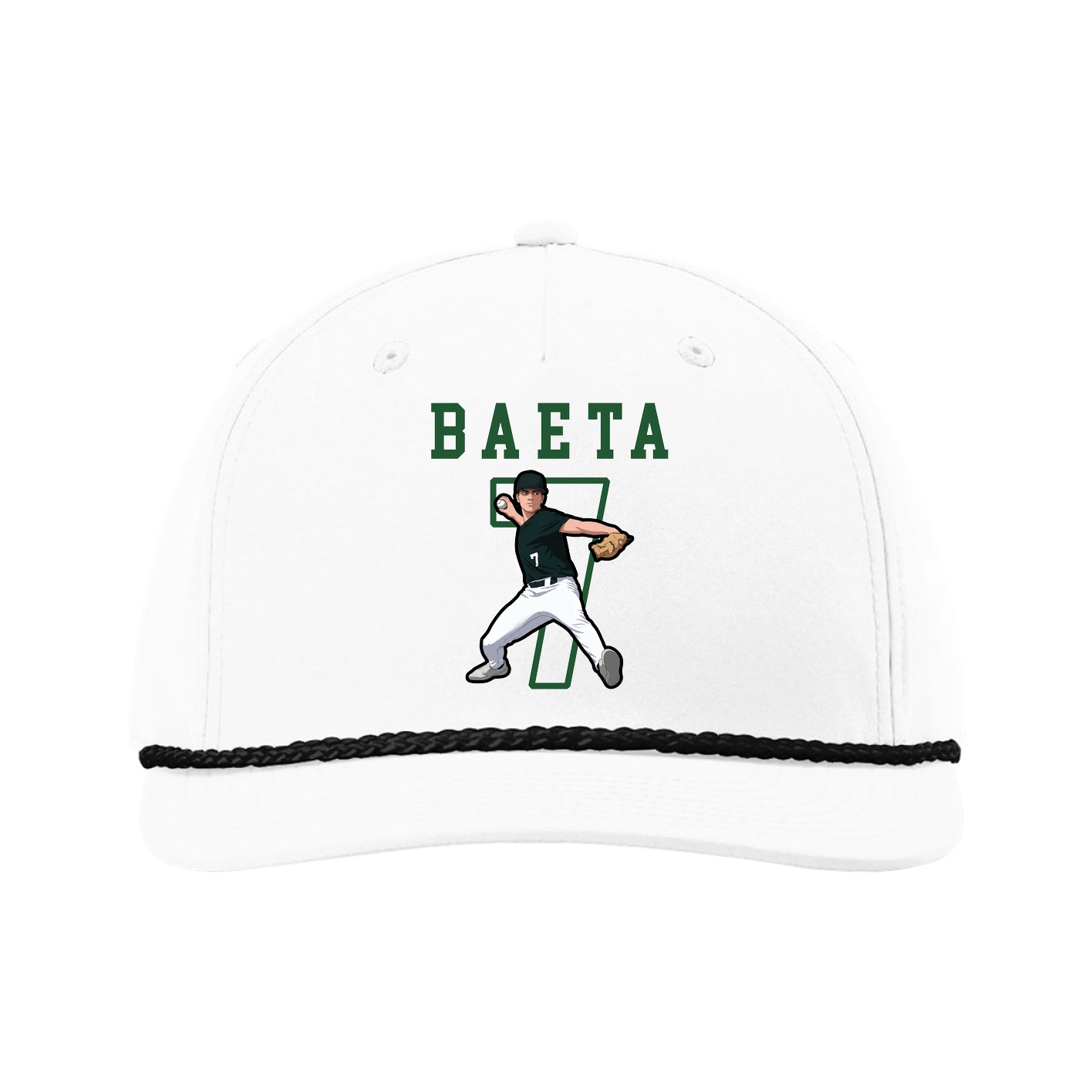 Five-Panel Classic Rope Cap — Shirsey in White